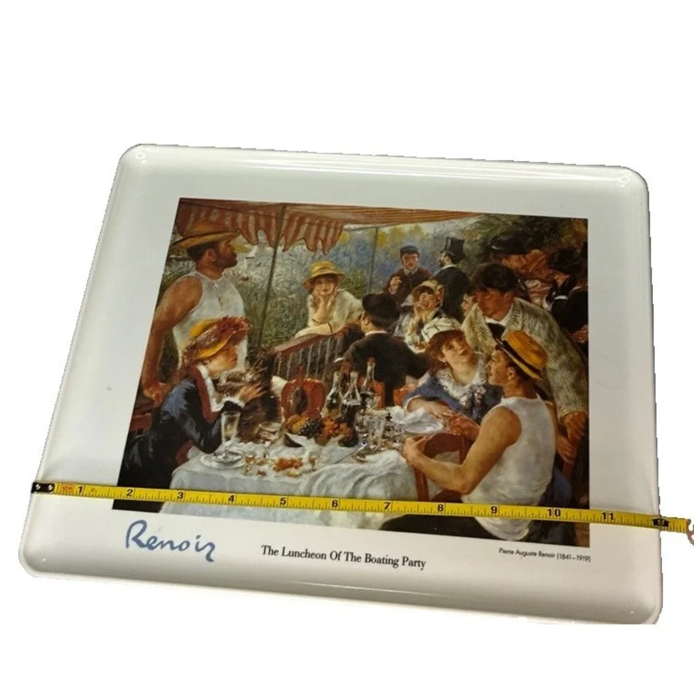 Renoir 'The Luncheon of the Boating Party' Metal Serving Tray